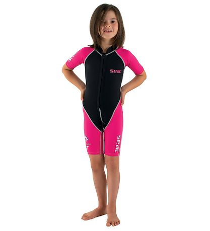 Seac Sundgalli - Dolphin Shorty Girl 1,5 mm - Svart/Bleikt