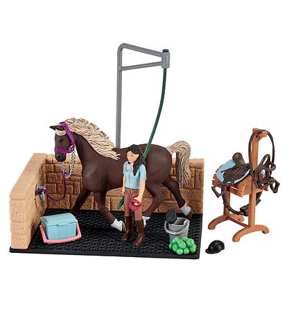 Schleich Horse Club - 20x16cm - Washbasin w. Emily & Luna 42438