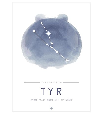 Citatplakat Poster - A3 - Constellation - TYR - Blue