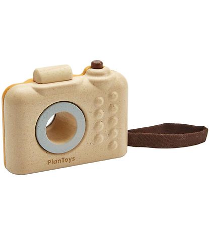 Jouet en bois PlanToys - Mon premier appareil photo - Jaune
