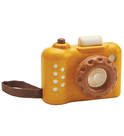 Jouet en bois PlanToys - Mon premier appareil photo - Jaune