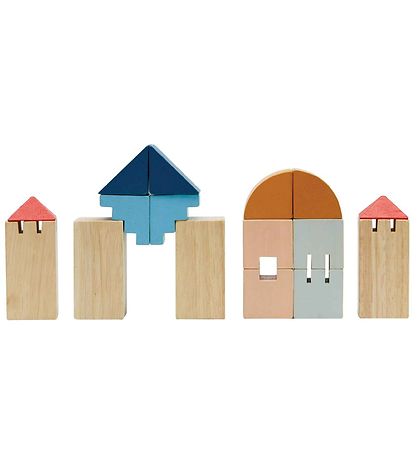 PlanToys Wooden Toy - Creative Blocks - 30 Parts
