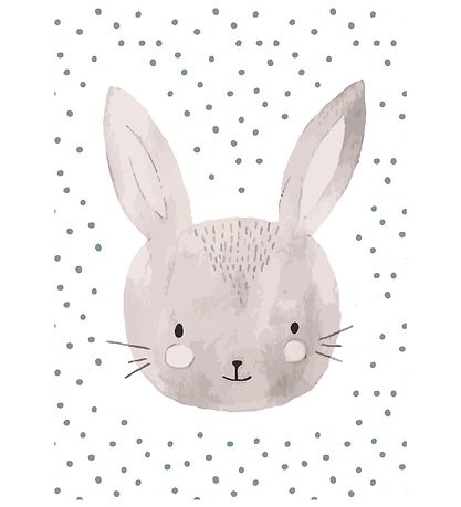 Citatplakat Veggspjald - A3 - Barnalegt Rabbit