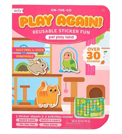 Ooly Límmiðar - Endurnýtanlegt - 30+ Stk. - Gæludýr Play Land