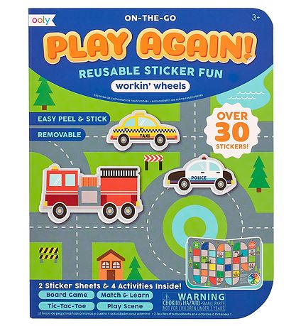 Ooly Stickers - Reusable - 30+ pcs - Workin´ Wheels