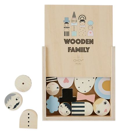 OYOY Wooden Toy - Build Yourself - Wooden Family