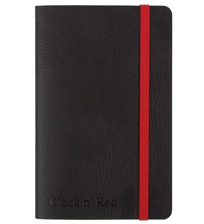 Oxford Notebook - Soft Case - Lined - A6 - Black/Red