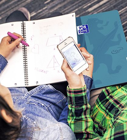 Oxford Notebook - Touch - Lined - A4+ - Blue