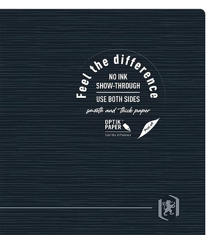 Oxford Notebook - Origins - Lined - A4 + - Black