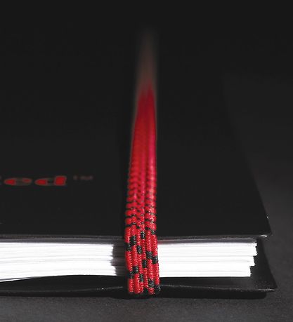Oxford Notebook - Spiral - Squared - A4 - Black/Red