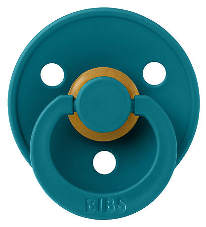 BIBS Colour Pacifiers - Size 2 - 2-Pack - Round - Nordic Mint/Fo