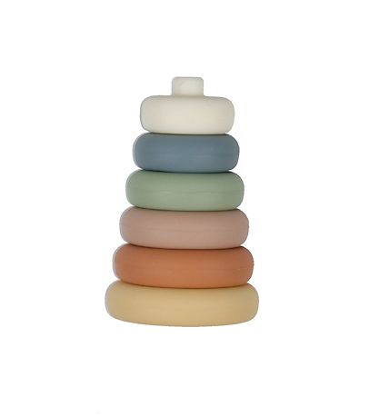 Petit Monkey Stacking Tower - Silicone - Pastel Mix