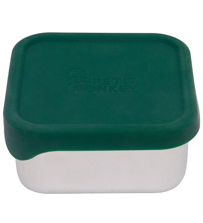 Petit Monkey Lunchbox - Mae - Stainless Steel - Pine Green