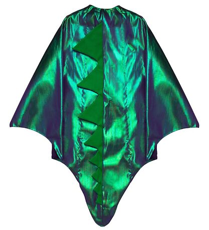 Meri Meri Kostüm - Mantel und Hut - Drache - Metallic Grün