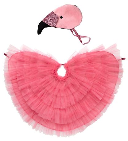 Meri Meri Costume - Flamingo Cloak and Hat - Pink