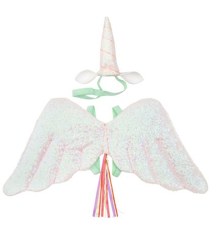 Meri Meri Costume - Unicorn wings and Headband w. Horn -