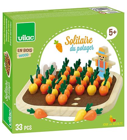Vilac Game - Solitaire - The Gardener's Vegetables