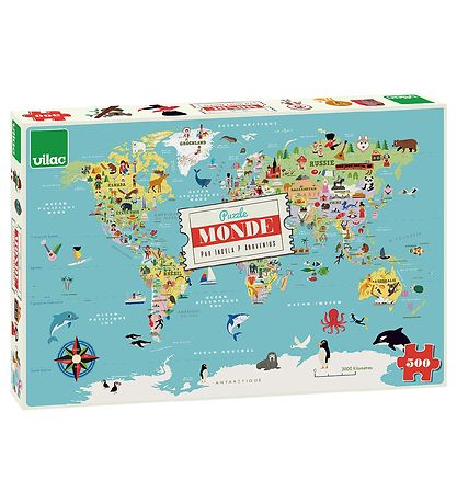 Vilac Jigsaw Puzzle - 500 Bricks - The World of Ingela Arrhenius