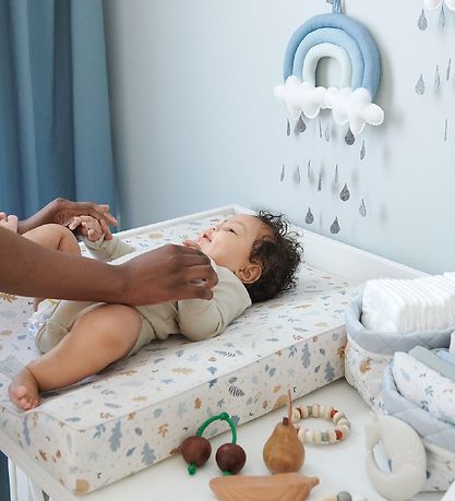 Cam Cam Baby-Mobile - Rainbow - Dusty Blue