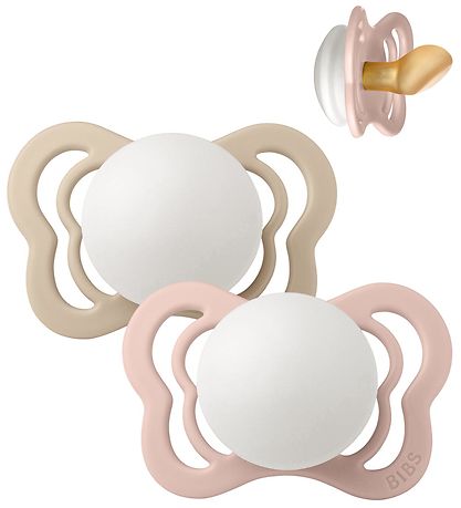 BIBS Couture Glow Pacifiers - Size 1 - 2-Pack - Anatomical - Blu