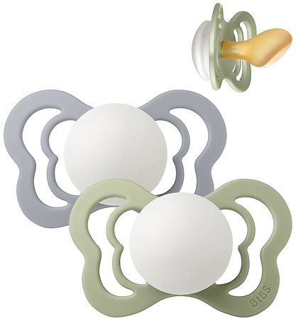 Bibs Couture Glow Dummies - Size 2 - Natural Rubber - Sage/Cloud