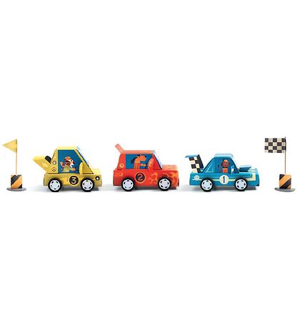 Djeco Creatieve Speelset - Zelfbouw - Auto's - Grand Prijs