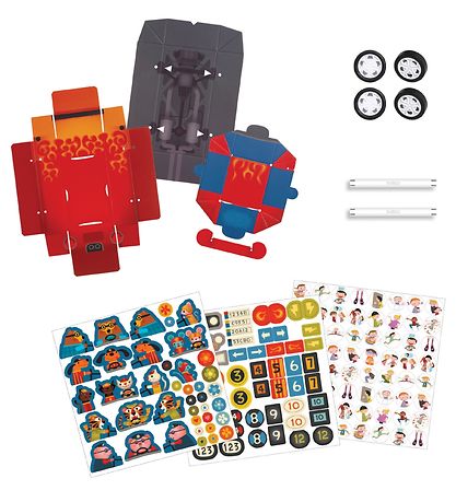 Djeco Creatieve Speelset - Zelfbouw - Auto's - Grand Prijs