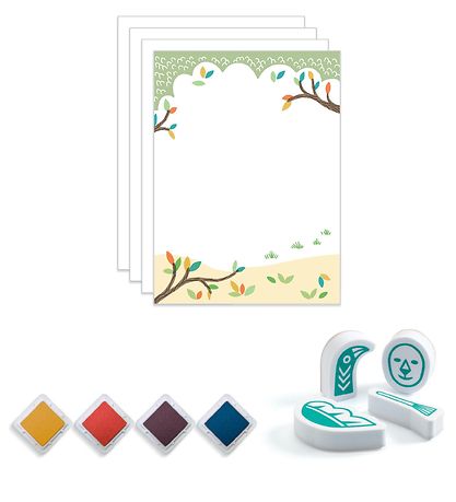 Djeco Stempelset - Mix & Match - Lustige Tier