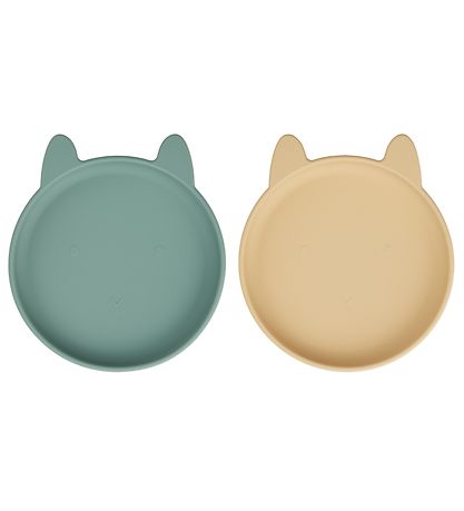 Liewood Teller - 2er-Pack - Silikon - Olivia - Kaninchen - Pfeff