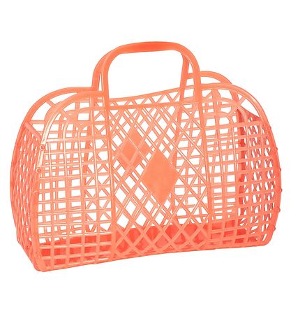 Sun Jellies Little Folding Basket - Retro - 26x21x12 cm - Neon O