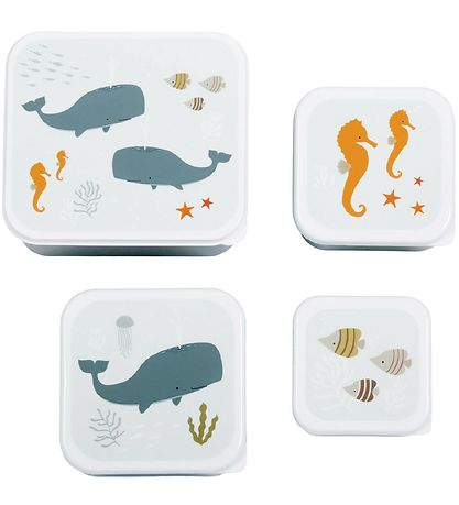 A Little Lovely Company Nestisboxa sett - 4 Stk. - Ocean