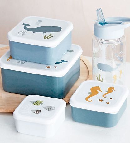 A Little Lovely Company Nestisboxa sett - 4 Stk. - Ocean