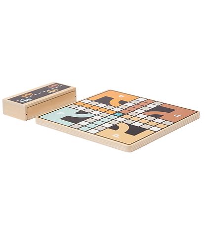 Kids Concept Ludo - Bílar - Aiden - Viður