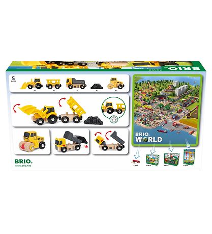BRIO Byggingartæki - 5 Partar 33658
