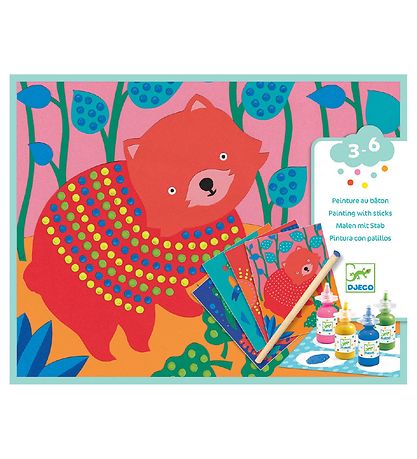 Djeco Painting Set - Stick painting
