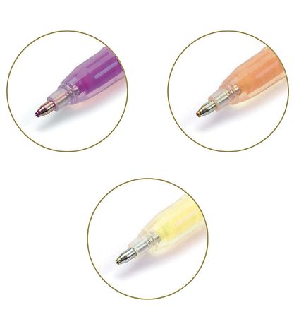 Djeco Ballpoint Pen - 6 Pcs - Stylos Gel Fluo