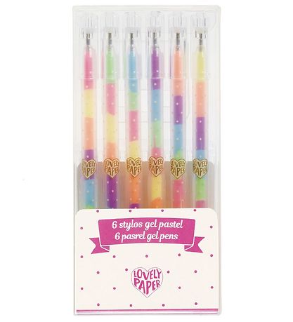 Djeco Ballpoint Pen - 6 Pcs - Stylos Gel Fluo