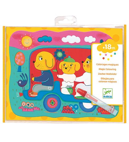 Djeco Creation Set - Magic Coloring - Gul