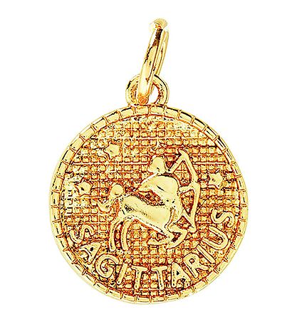 Me&My BOX Necklace w. Zodiac Signs - Sagittarius - Gold Plated