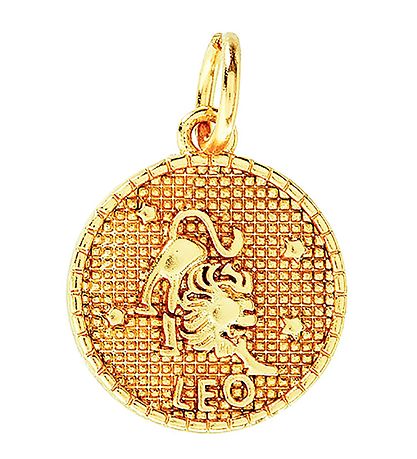 Me&My BOX Necklace w. Zodiac Signs - Lion - Gold Plated