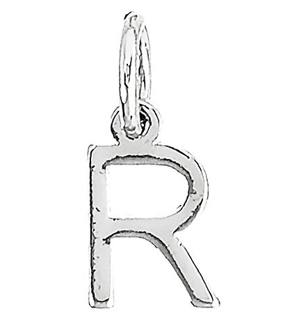 Me&My BOX Necklace w. Letter - R - Silver plated