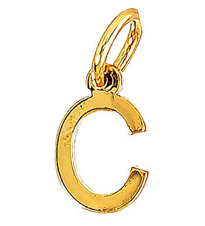 Me&My BOX Necklace w. Letter - C - Gold plated