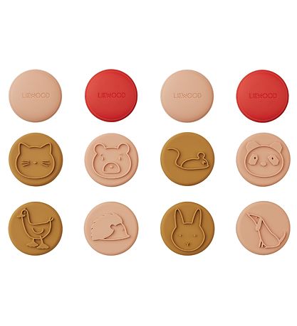 Liewood Stamp Set - Silicone - 12-Pack - Earl - Tuscany Rose Mul