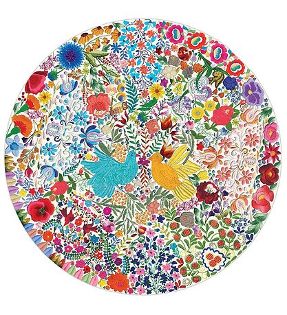 Eeboo Puzzle Game - 500 Bricks - Blue Bird & Yellow Bird