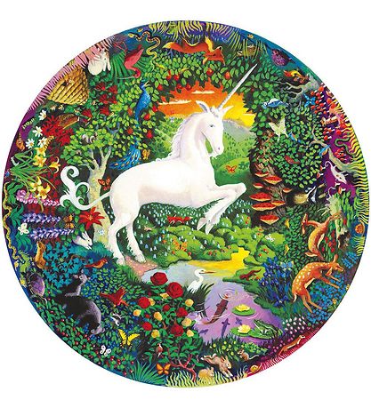 Eeboo Puzzle Game - 500 Bricks - Unicorn Garden