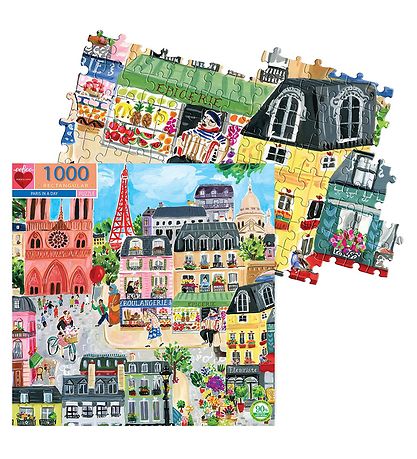 Eeboo Puzzle Game - 1000 Bricks - Paris In A Day