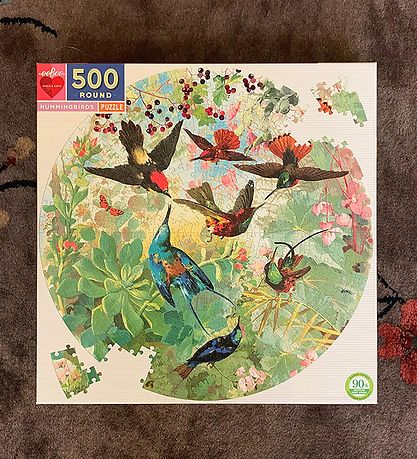 Eeboo Puzzle Game - 500 Bricks - Hummingbirds