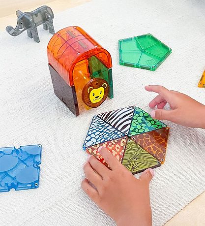 Magna-Tiles Segulsett - 25 Partar - Safarí dýr
