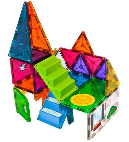 Magna-Tiles Segulsett - 28 Partar - Hús