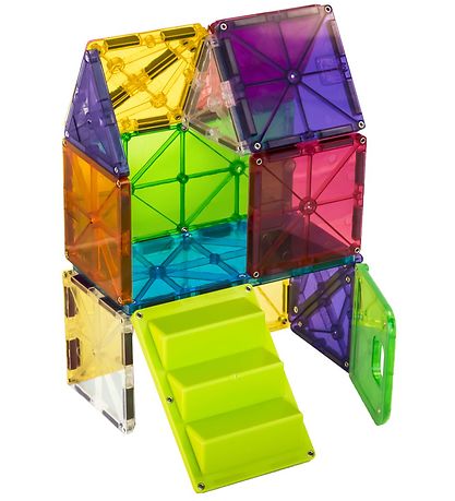Magna-Tiles Segulsett - 28 Partar - Hús